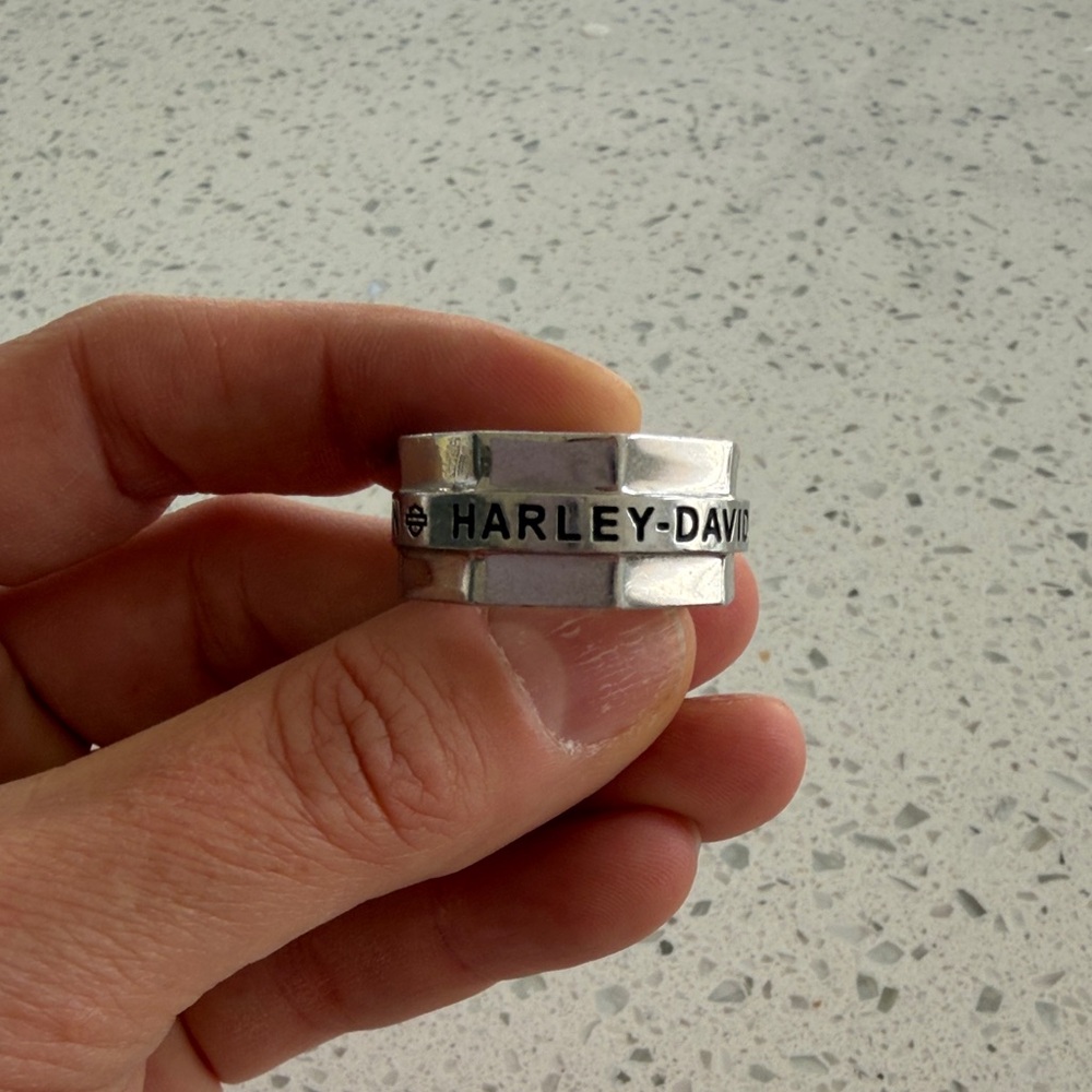 Harley-Davidson® Men's Ring, Stainless Steel H-D Bolt Style Ring HSR0018